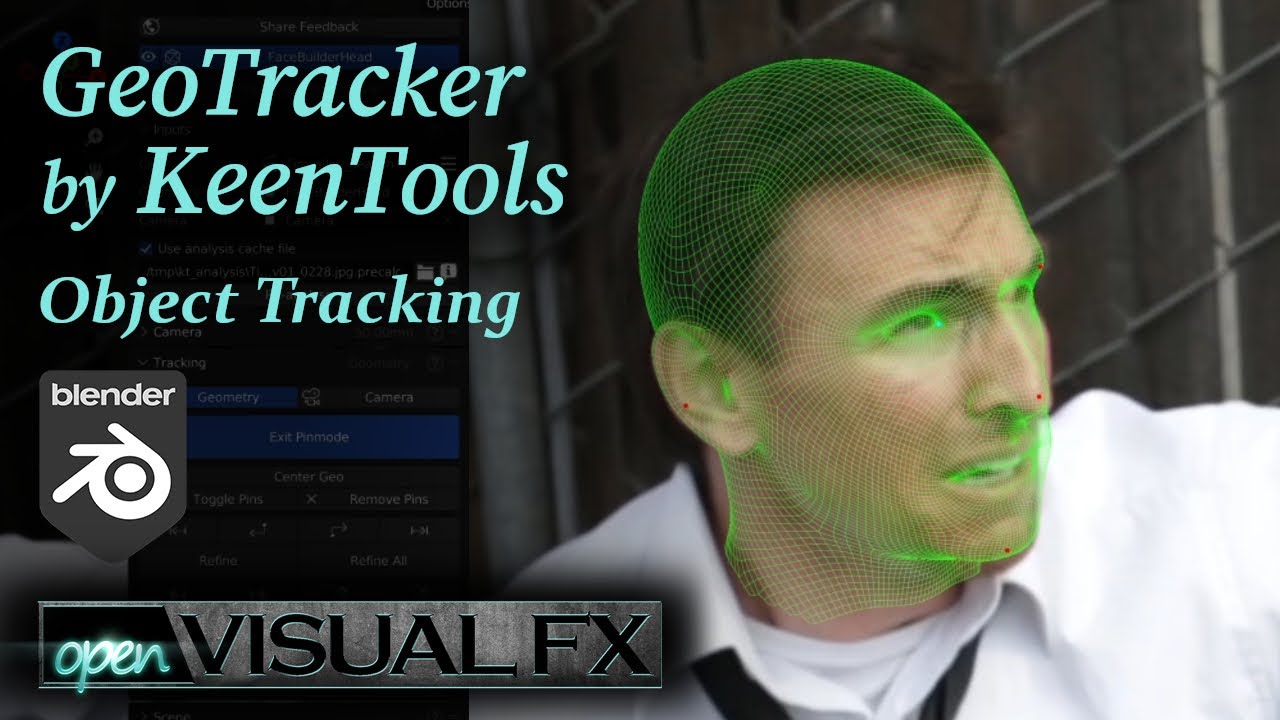 GeoTracker by Keentools - Tracking a head