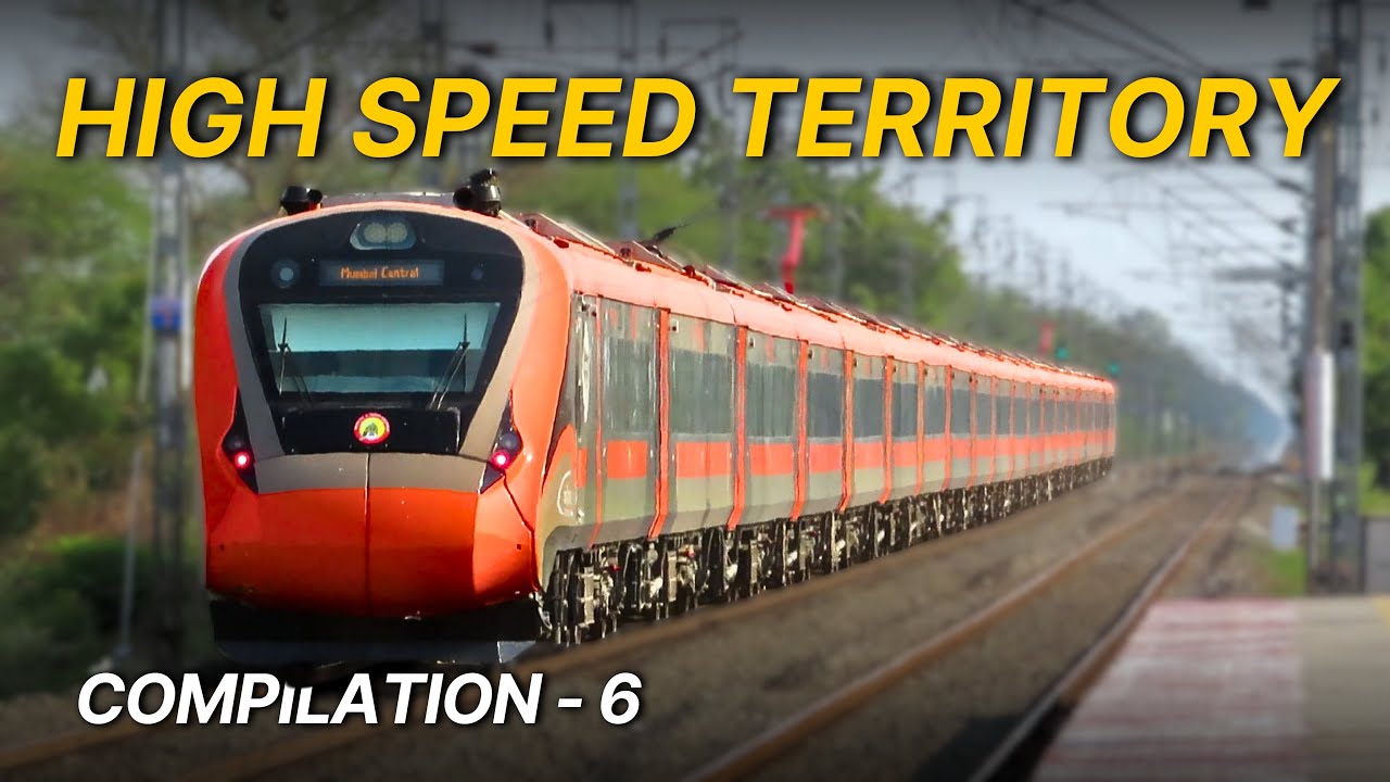 Compilation - 6 | High Speed Evening Actions | Western Railways | Indian Railway
