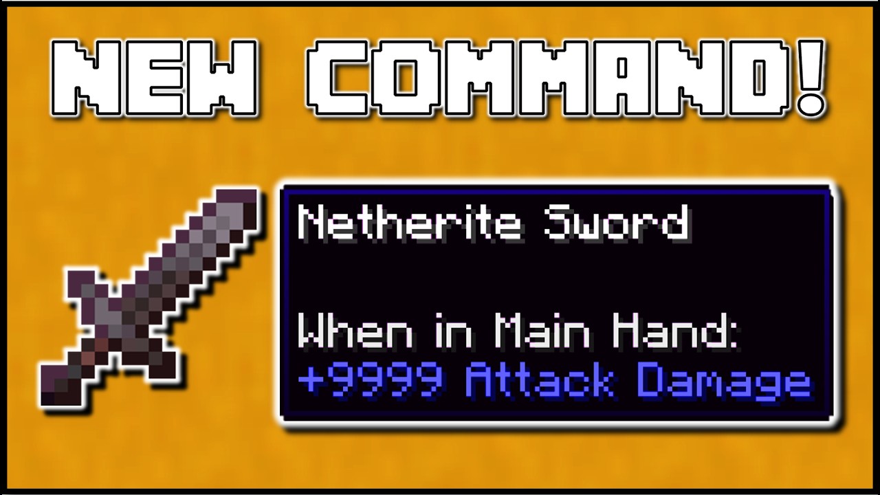 Minecraft 1.21 - How To Change Weapon Attack Damage