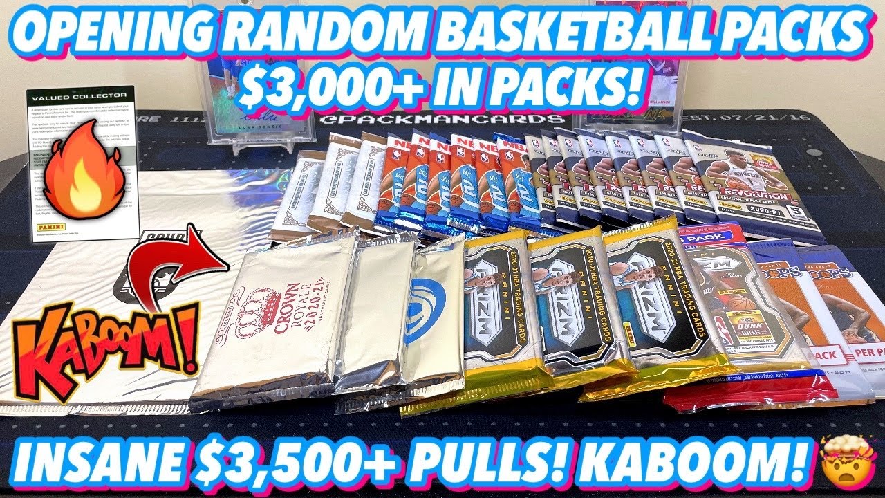INSANE $3,500+ PULLS!🔥🤯 OPENING $3,000+ RANDOM BASKETBALL PACKS!