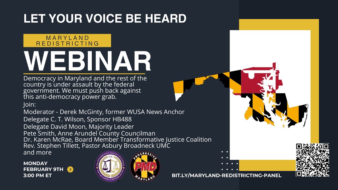 Maryland Redistricting Webinar - February 9, 2026