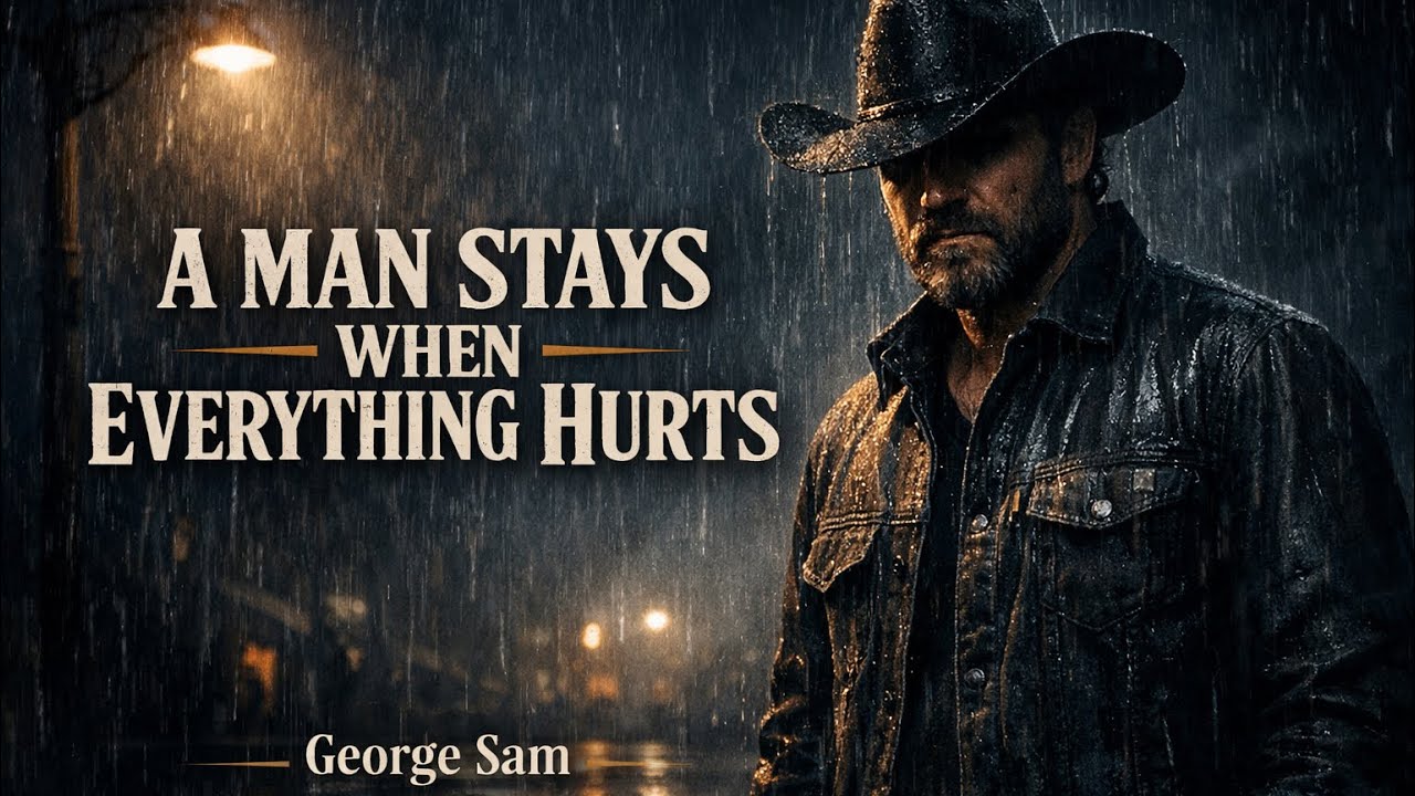 A Man Stays When Everything Hurts (Official Lyrics Video)