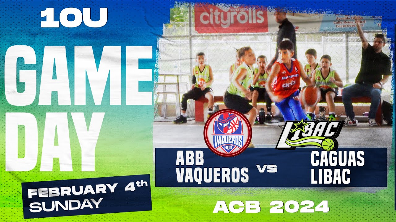 ABB Vaqueros vs Caguas Libac, ACB 2024, 10 años #basketball #basquetbol