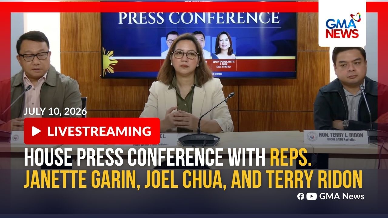 LIVE - House of Representatives presscon (July 10, 2026) - Replay | GMA News