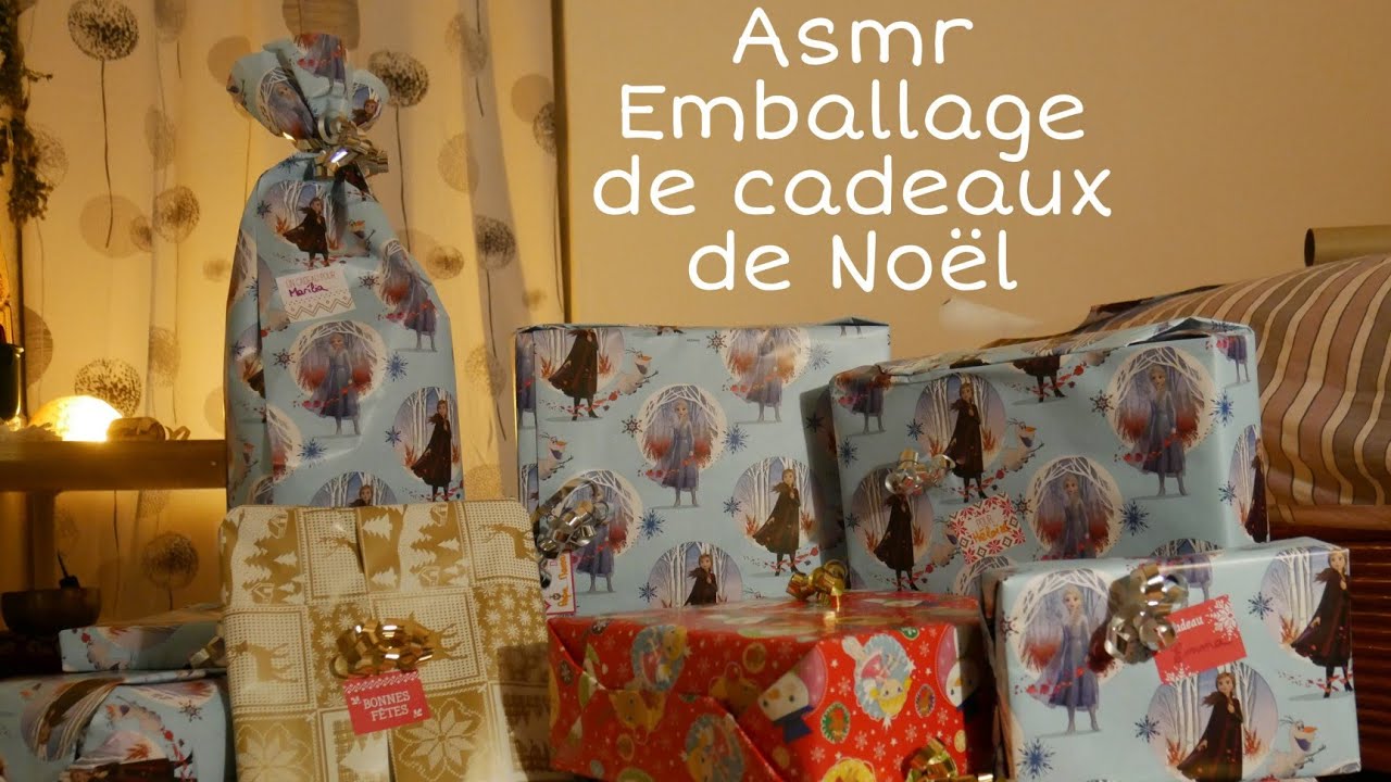 Asmr 🎙️ Emballage de cadeaux de Noël 🎁🎄 No Talking