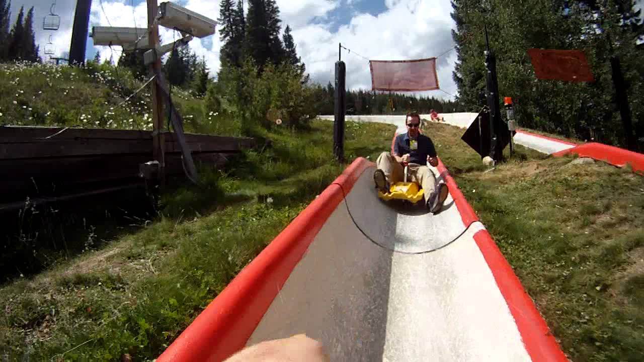 Crash On Alpine Slides Winter  Park
