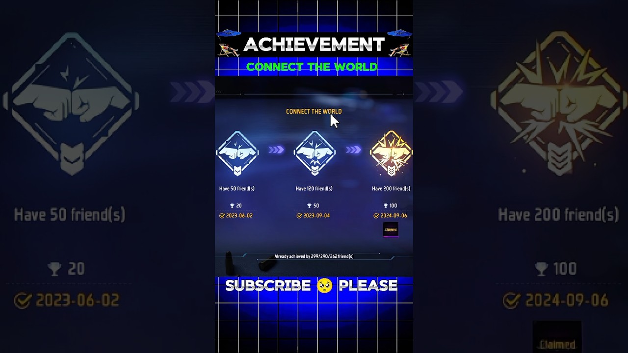 Connect The World Achievement Mission ✅ #freefire #freefireclips #shorts