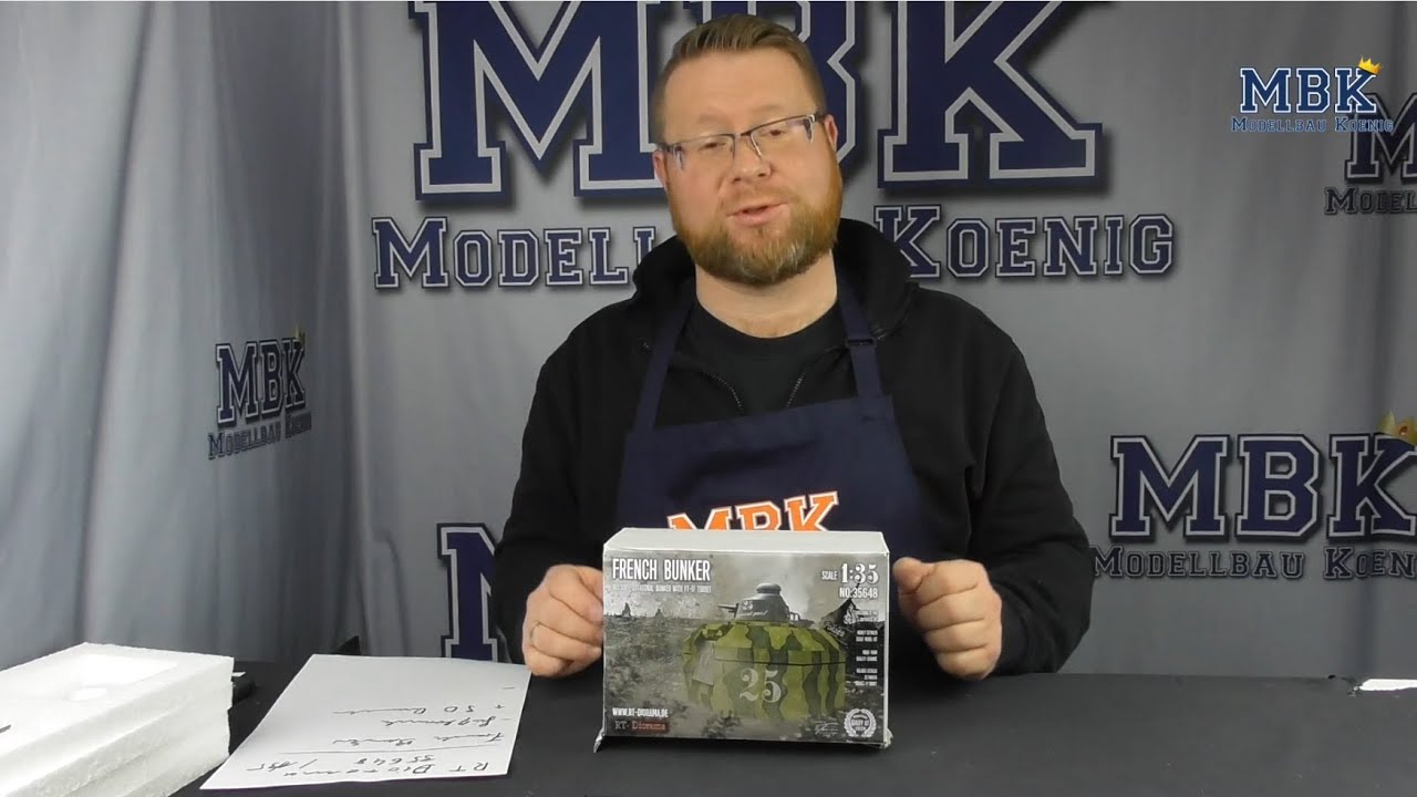 MBK packt aus #432 - 1:35 French Bunker w/ FT17 turret (RT-Diorama 35648)