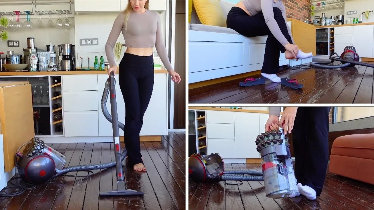 ASMR Cleaning My Dirty Balcony + Vacuum Bin Emptying | Satisfying Cleaning Routine
