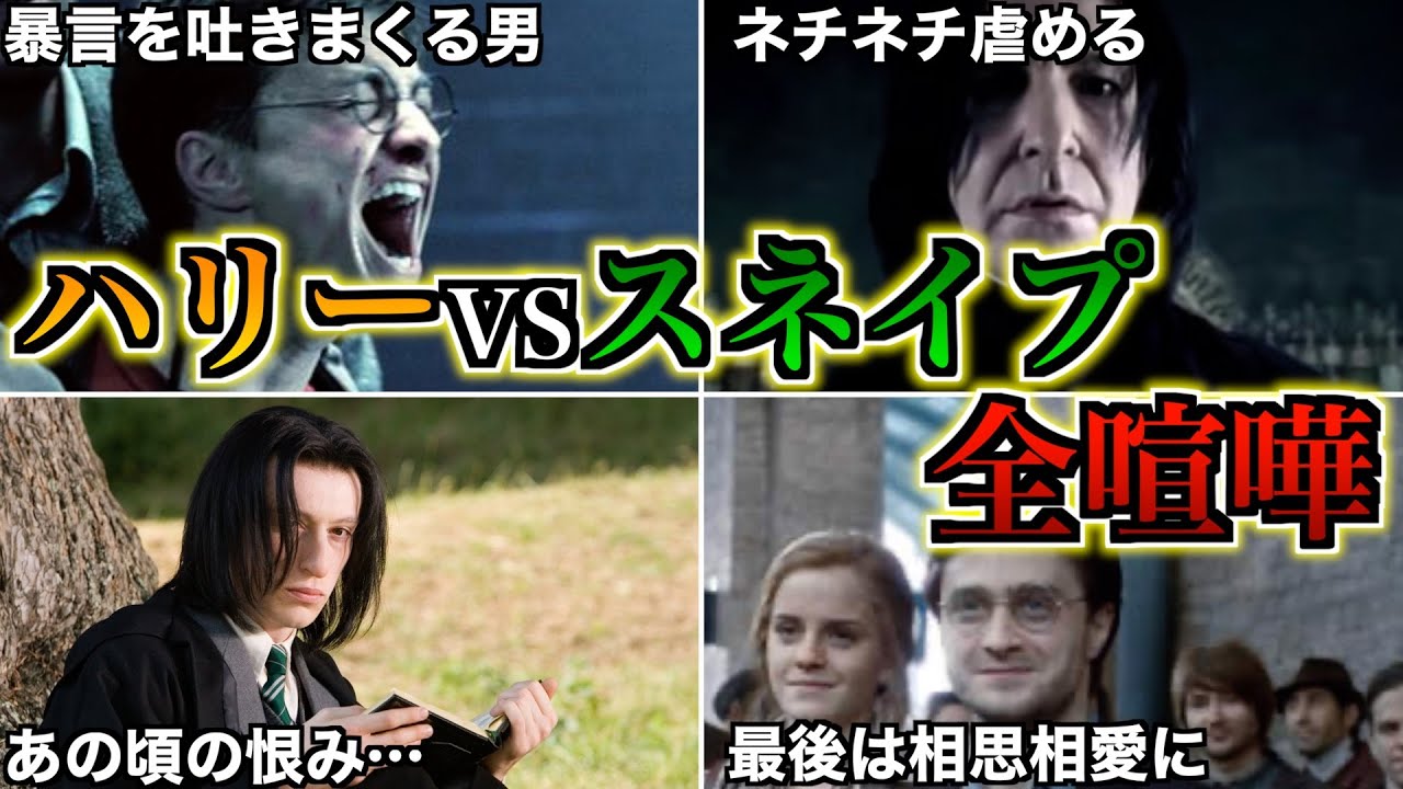 【毎シーズン大喧嘩】ネチネチ陰湿スネイプとブチギレ情緒不安定ハリーのバトルが激しすぎる！