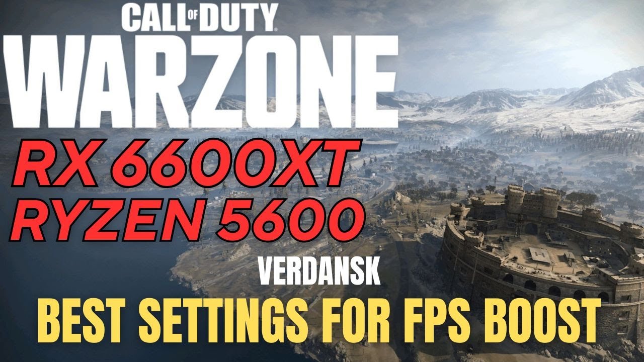 COD WARZONE ON RX 6600XT SEASON 3 VERDANSK !!