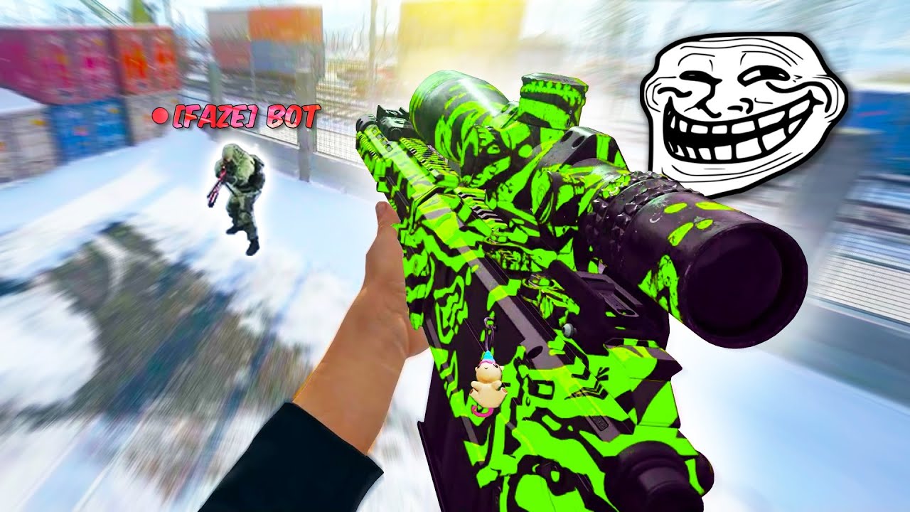 Acting like a BOT then Popping off with a SNIPER (hilarious reactions 😂)