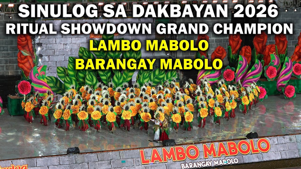 Sinulog sa Dakbayan 2026 Ritual Showdown Grand Champion - Lambo Mabolo of Barangay Mabolo
