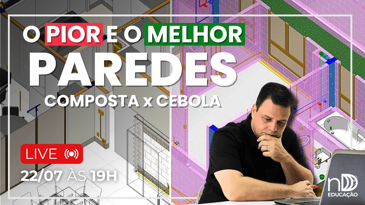 Paredes COMPOSTAS x CEBOLA no Revit - Aula Tutorial Completo