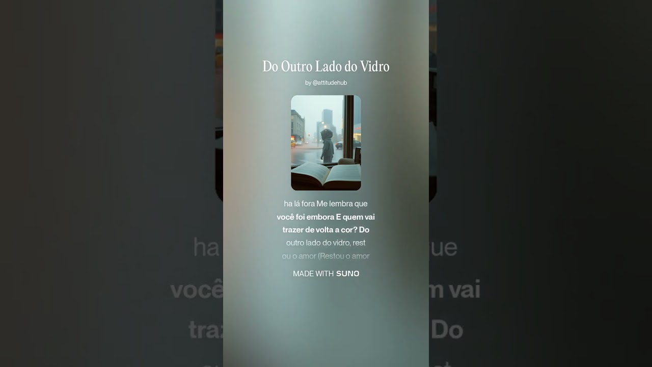 Fabiano Santos - Do Outro Lado do Vidro | Música inédita exclusiva do canal Memória do Som