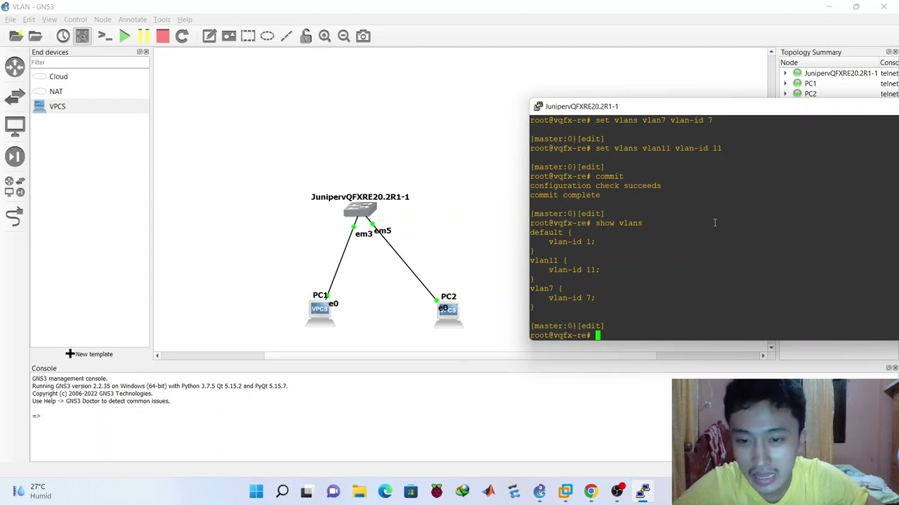 Juniper VLAN Configuration