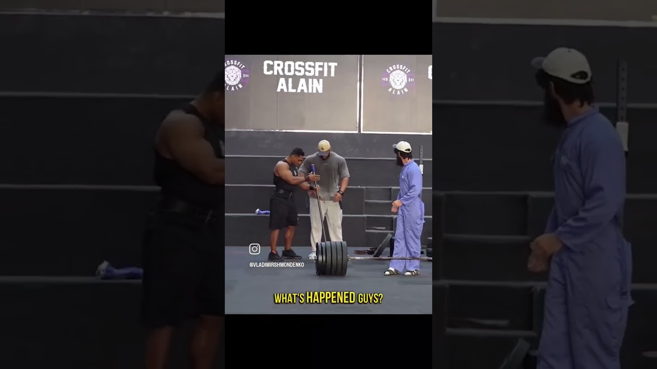 Sterke man deadlift prank💪🤣