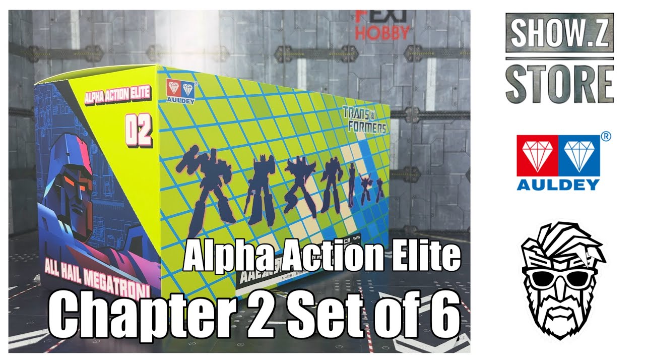 Auldey Transformers AAE Alpha Action Elite Chapter 02 Set of 6 Unboxing and Review