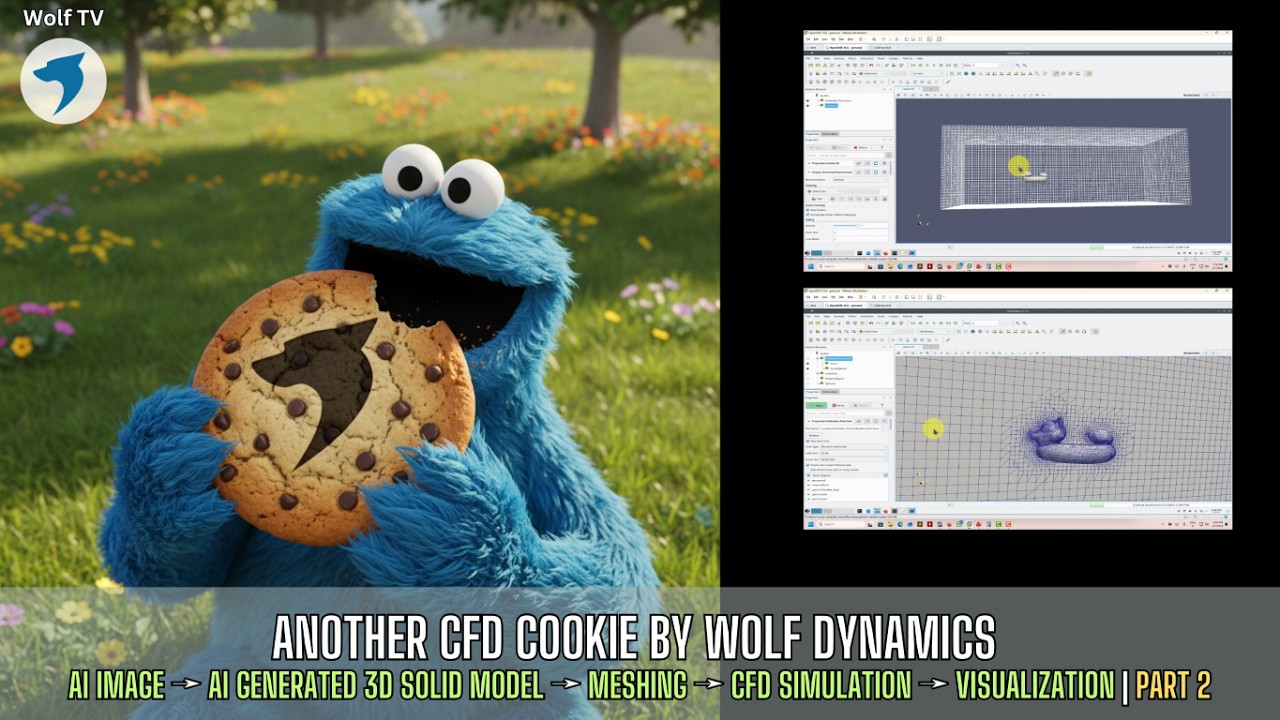 🍪 CFD cookie - snnapyHexMesh and OpenFOAM for beginners with a twist of AI image generation | Part 2