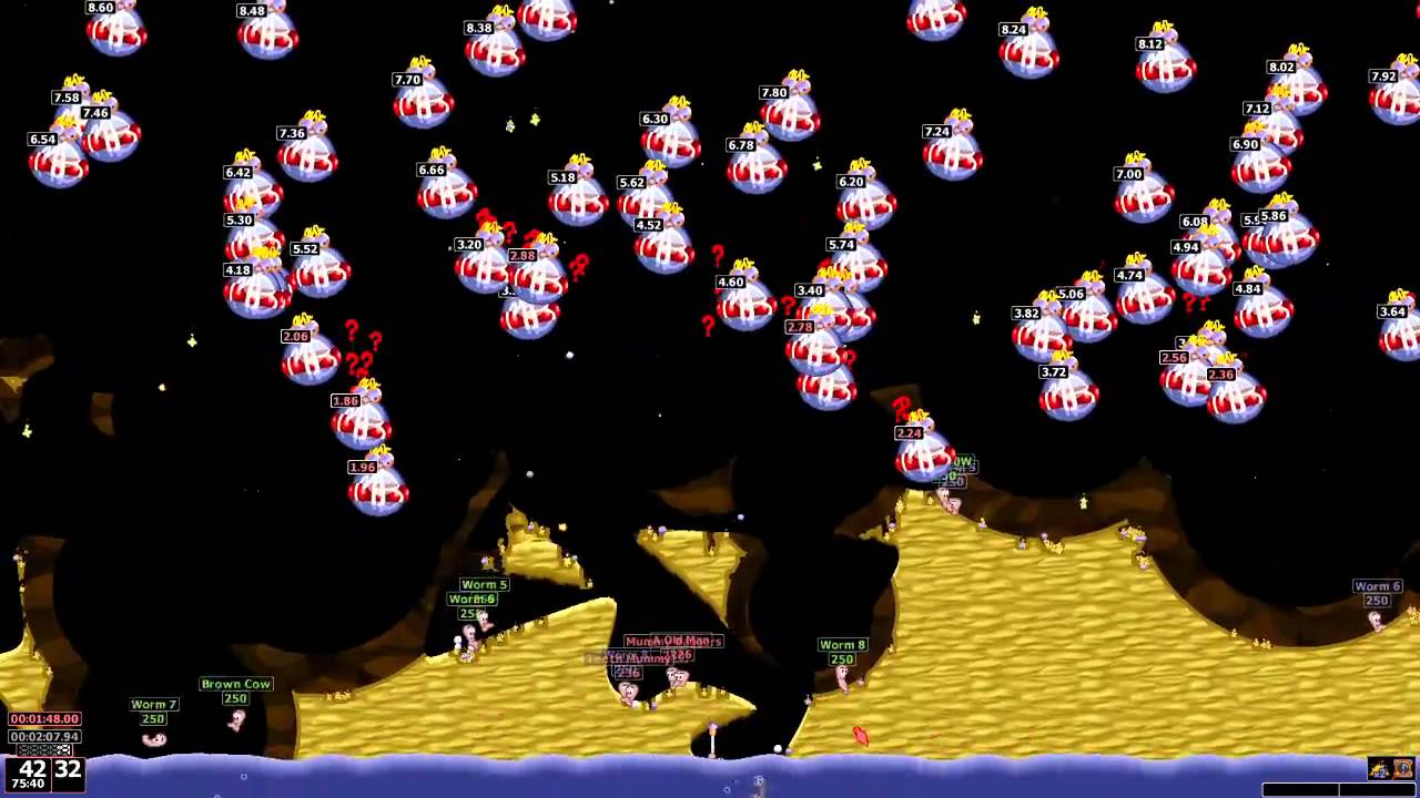 Worms Armageddon - MB Bomb Total Map Destruction