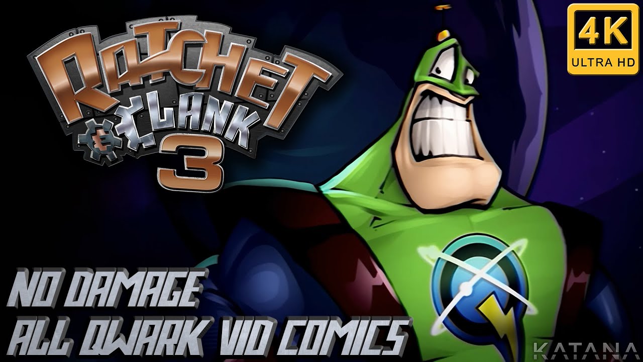 Ratchet & Clank 3 All Qwark Vid-Comics | 100% коллекционные предметы | Без повреждений