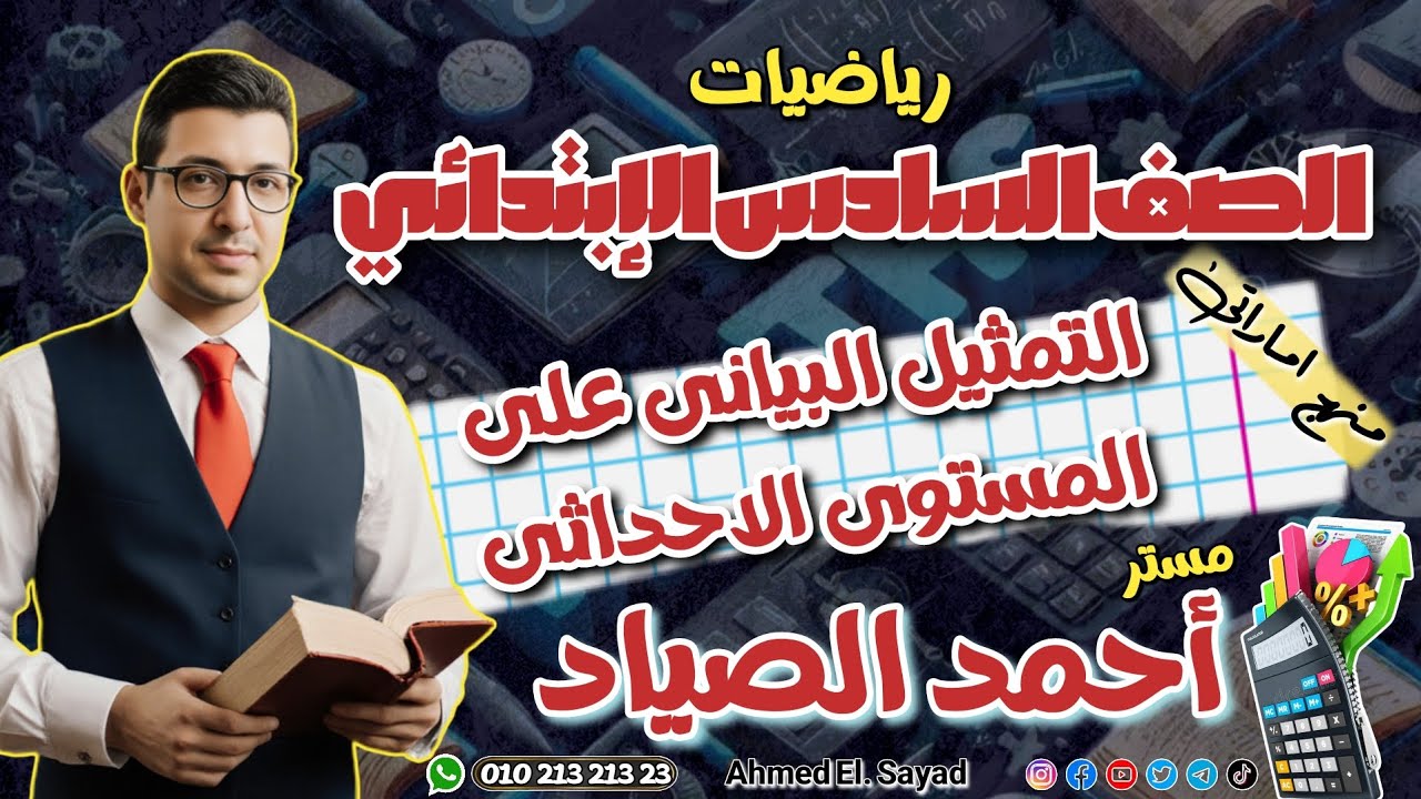(حصة3) التمثيل البيانى على المستوى الاحداثى #رياضيات #الصف_السادس_الابتدائي #الترم_الثاني #الامارات 