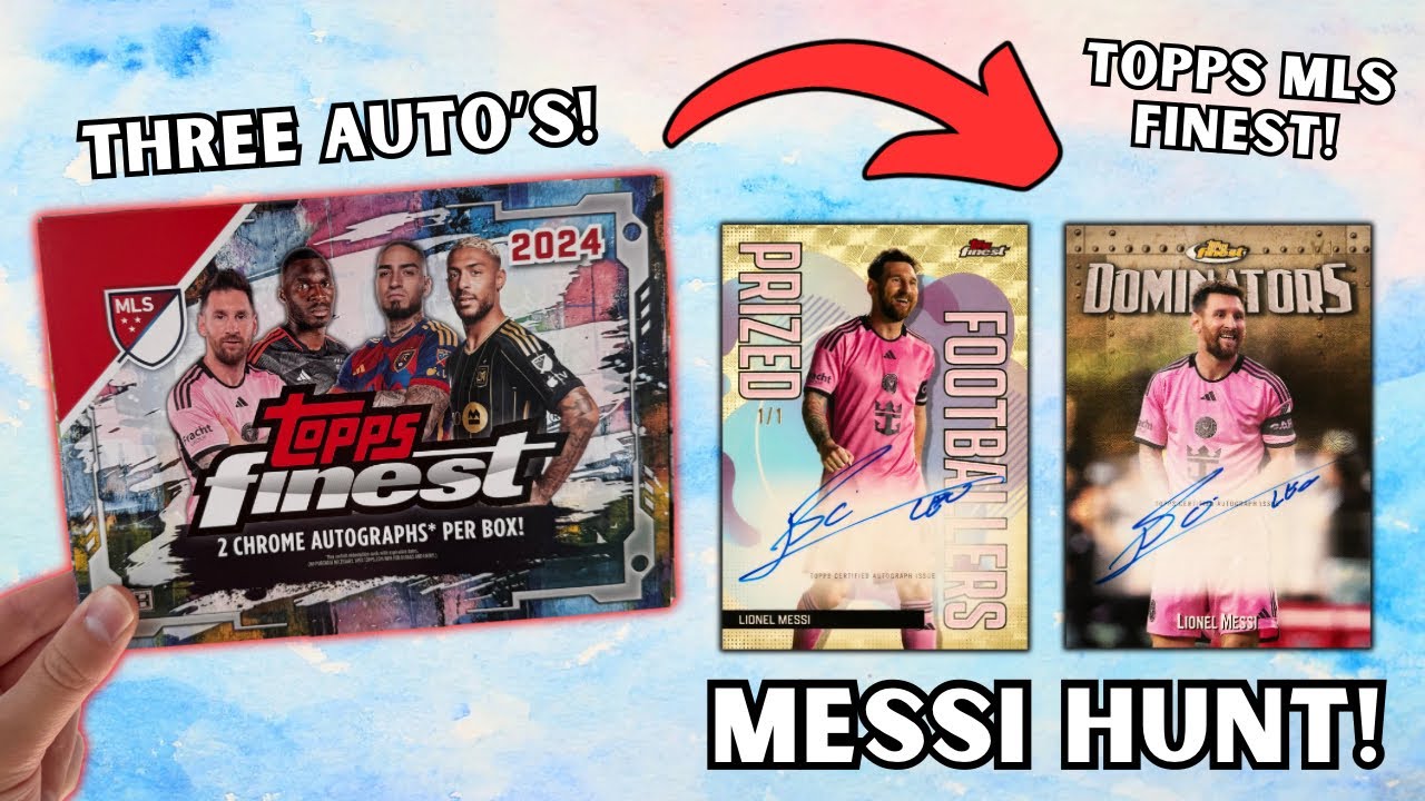 Hunting for MESSI! Topps Finest MLS 2024 hobby box opening!
