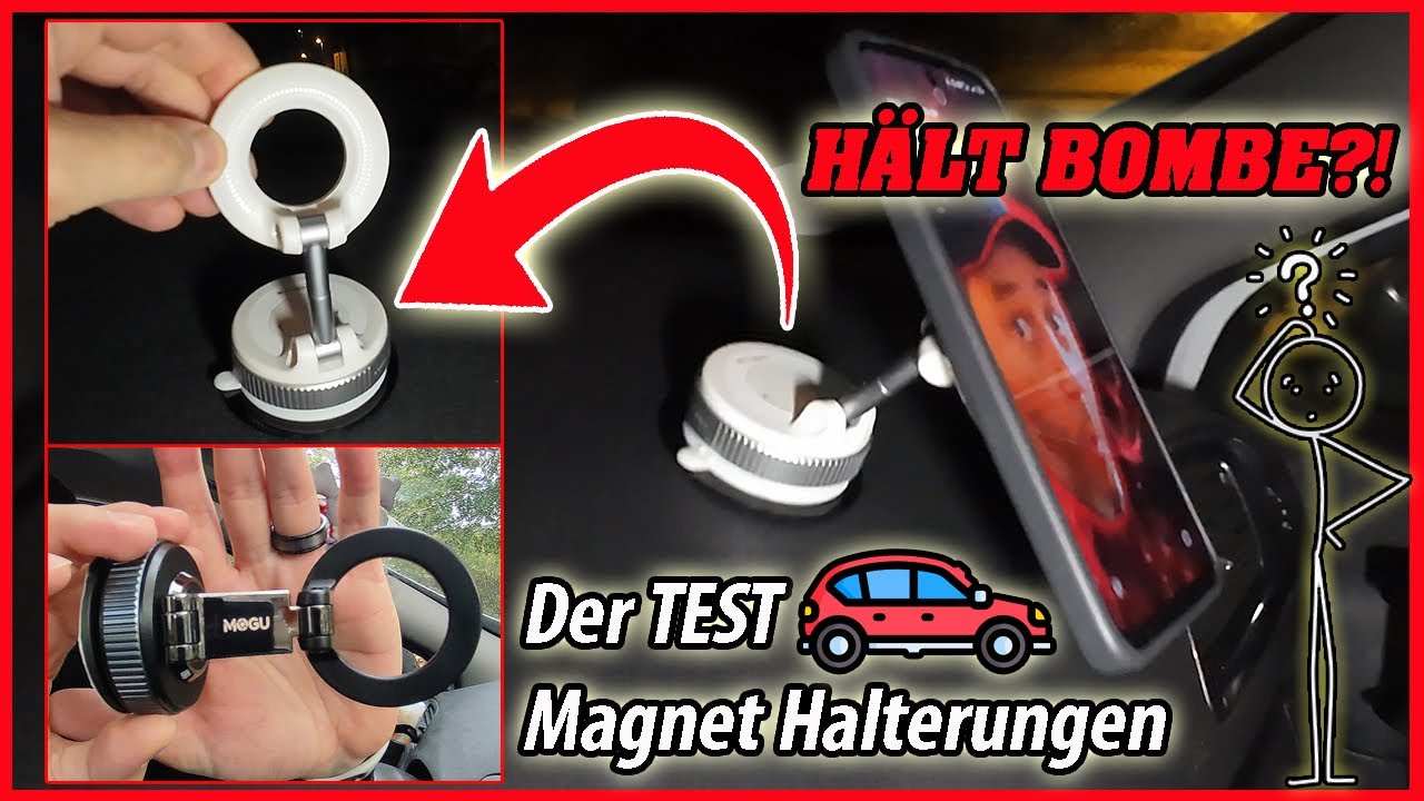 Magnetische Handyhalterung im Auto | 3 Modelle im Test & entscheidender Trick für bombenfesten Halt!