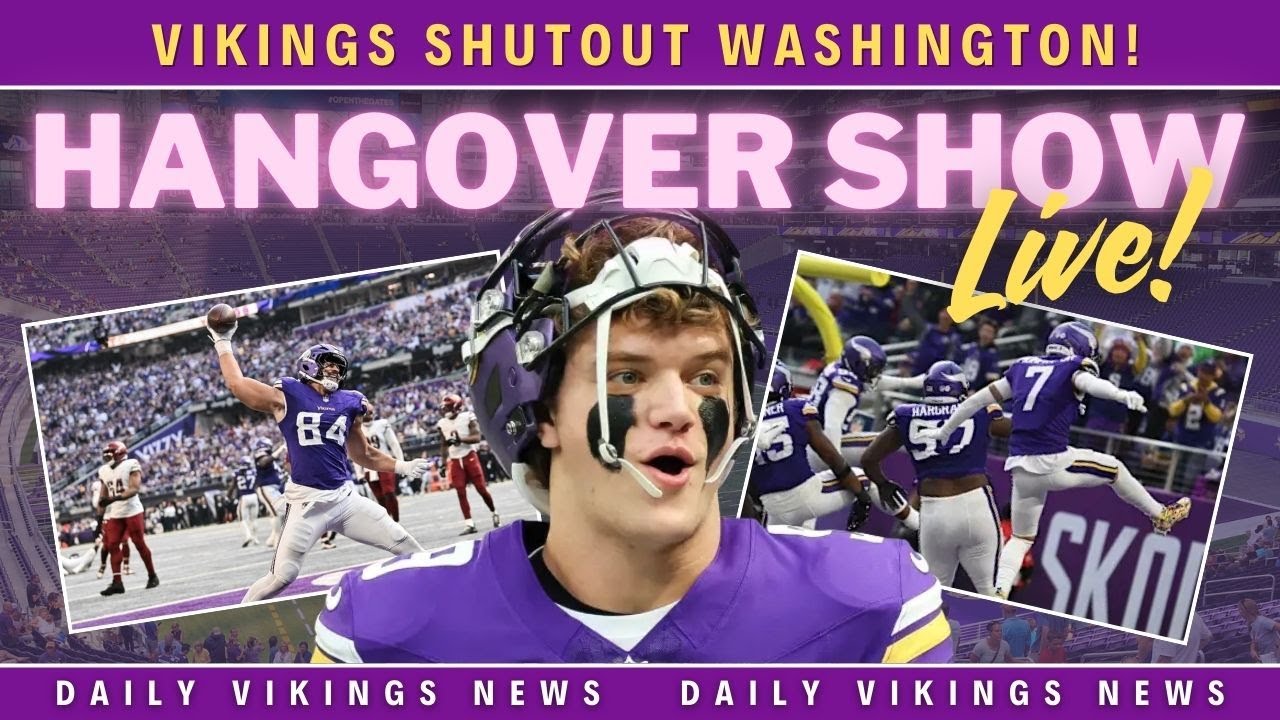 🏈 Monday Hangover! Vikings SHUTOUT Washington Commanders at Home for the Win | Full Reaction