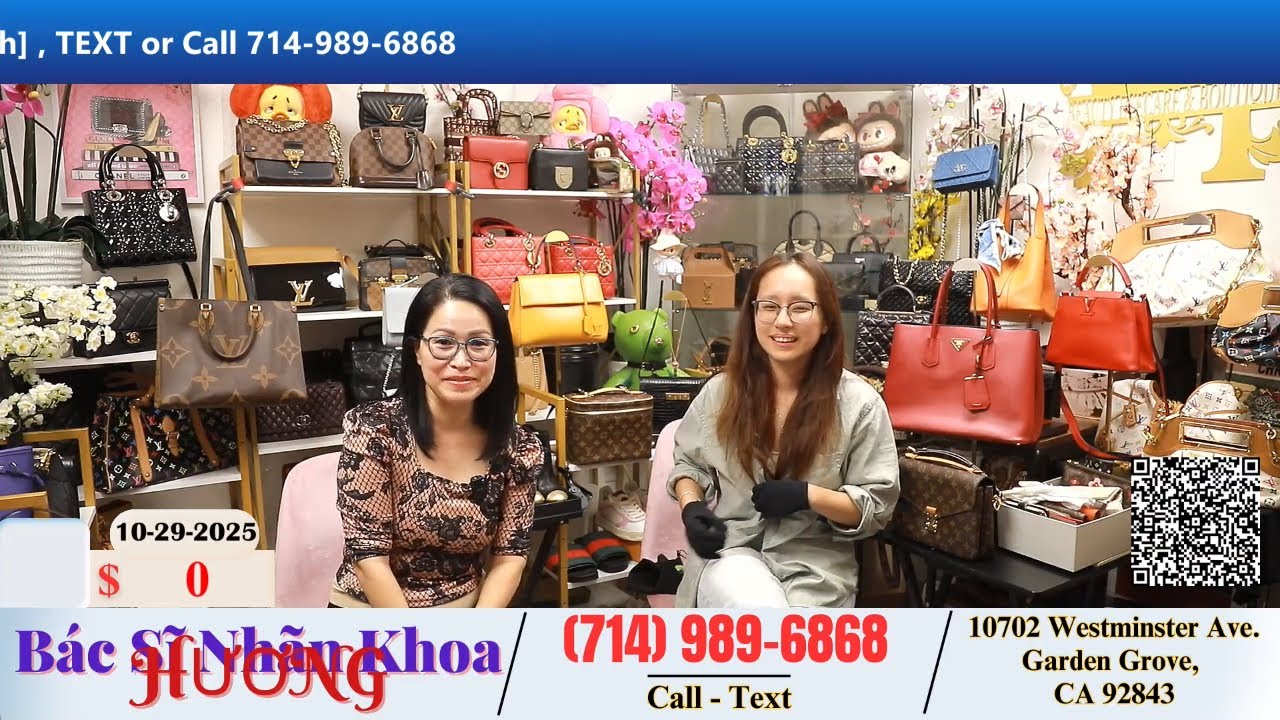 B&aacute;c Sĩ Nh&atilde;n Khoa Hương 10-29-2025 | Dr.Huong 714-989-6868  #bacsihuong #welivecali #tuixachhanghieu