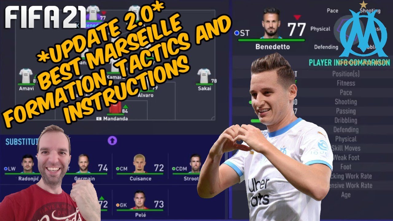 *UPDATE 2.0* FIFA 21 - BEST MARSEILLE Formation, Tactics and Instructions