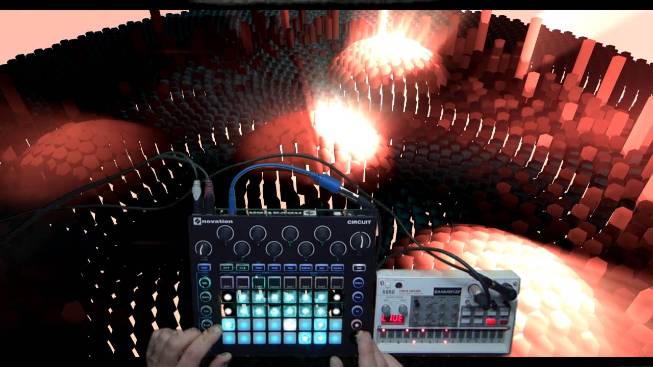 Novation Circuit And Korg Volca Sample - Techno Construction