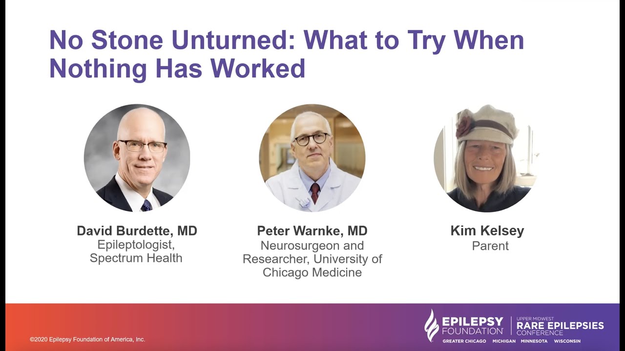Upper Midwest Rare Epilepsies Conference - No Stone Unturned Panel