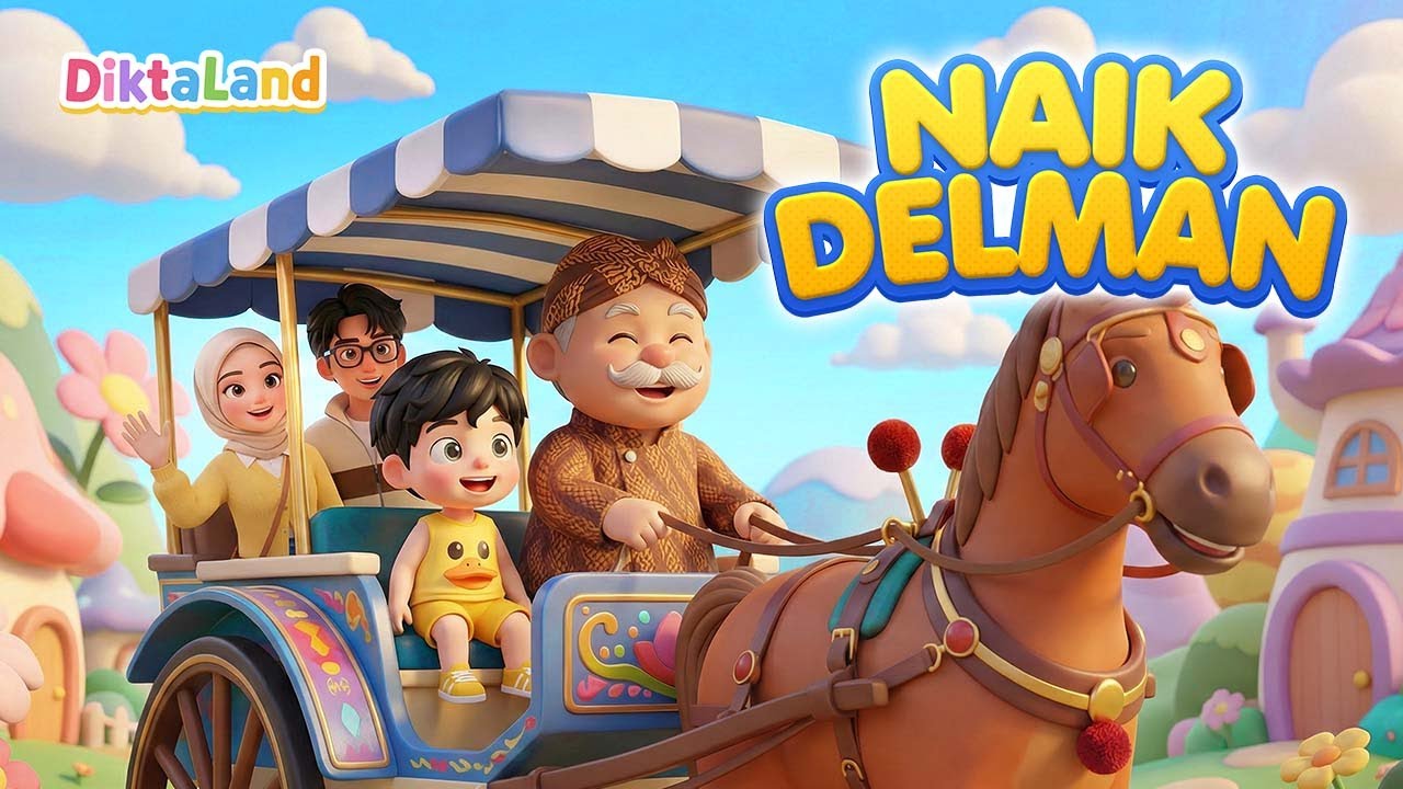Naik Delman 🐴 | Lagu Anak Indonesia | Animasi 3D Lucu – DiktaLand