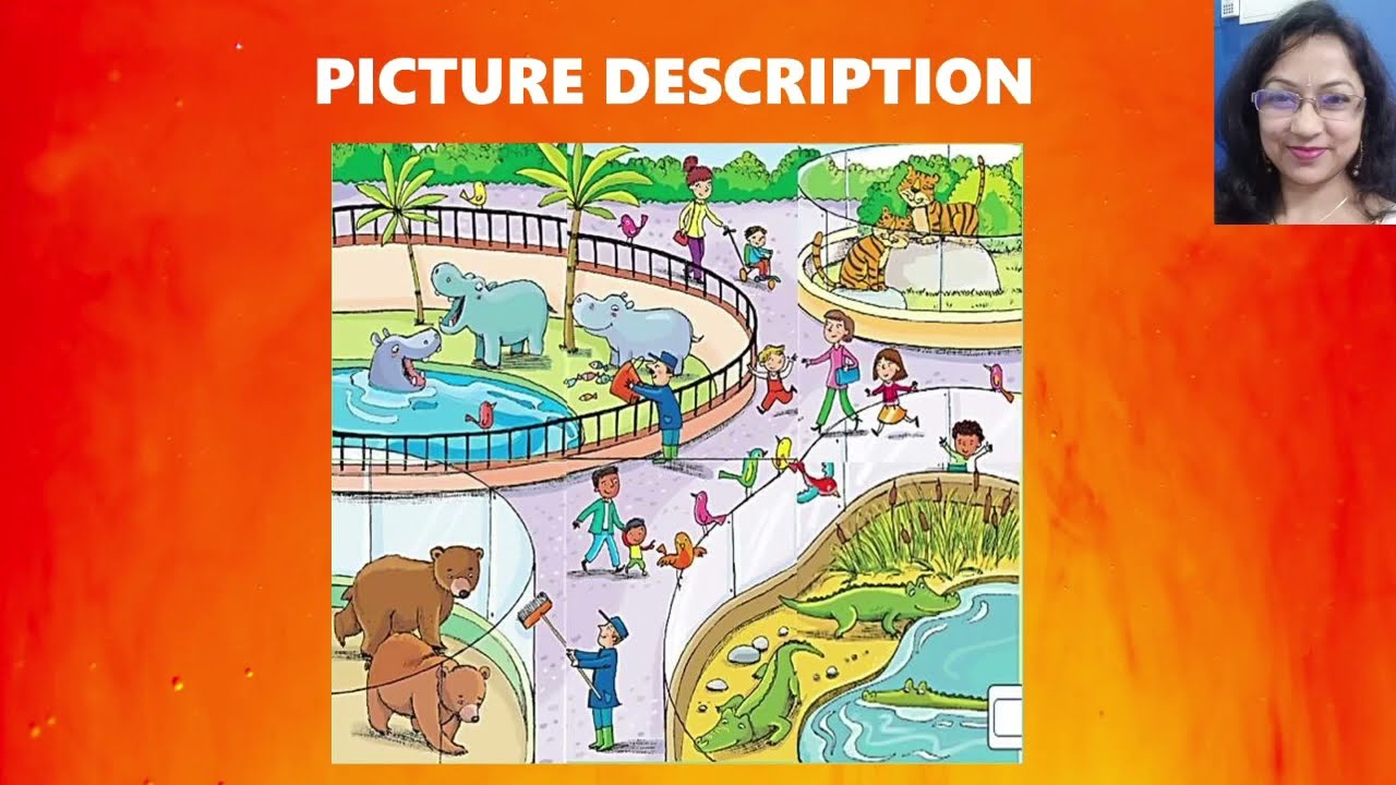 Zoo Picture Description | Picture Description For Class 1, 2 and 3 | Picture Composition