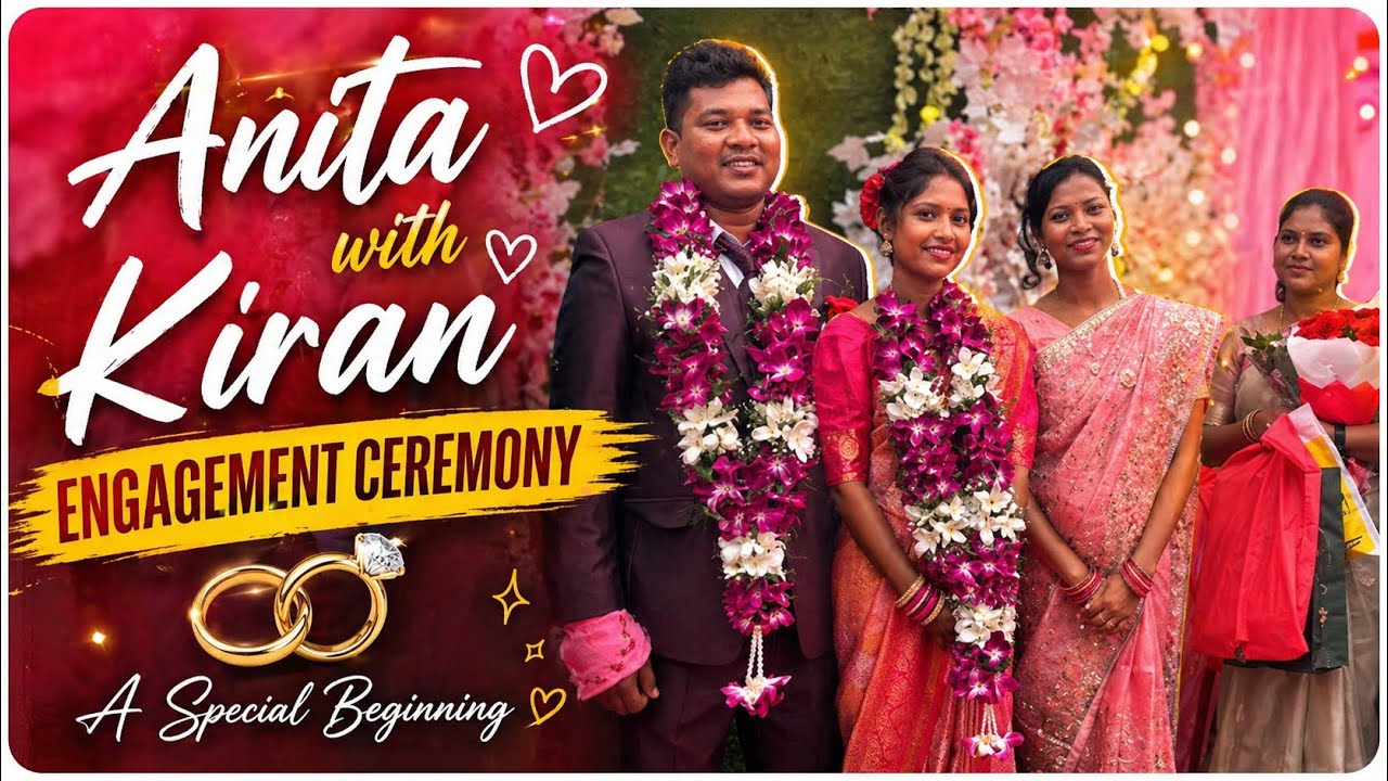 Anita with Kiran Engagement ceremony//Munda Dastur Lota Da