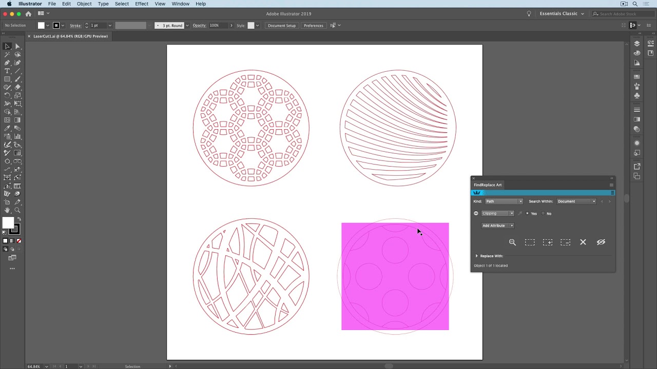 6 Astute Graphics   FindReplace   Laser Cutting