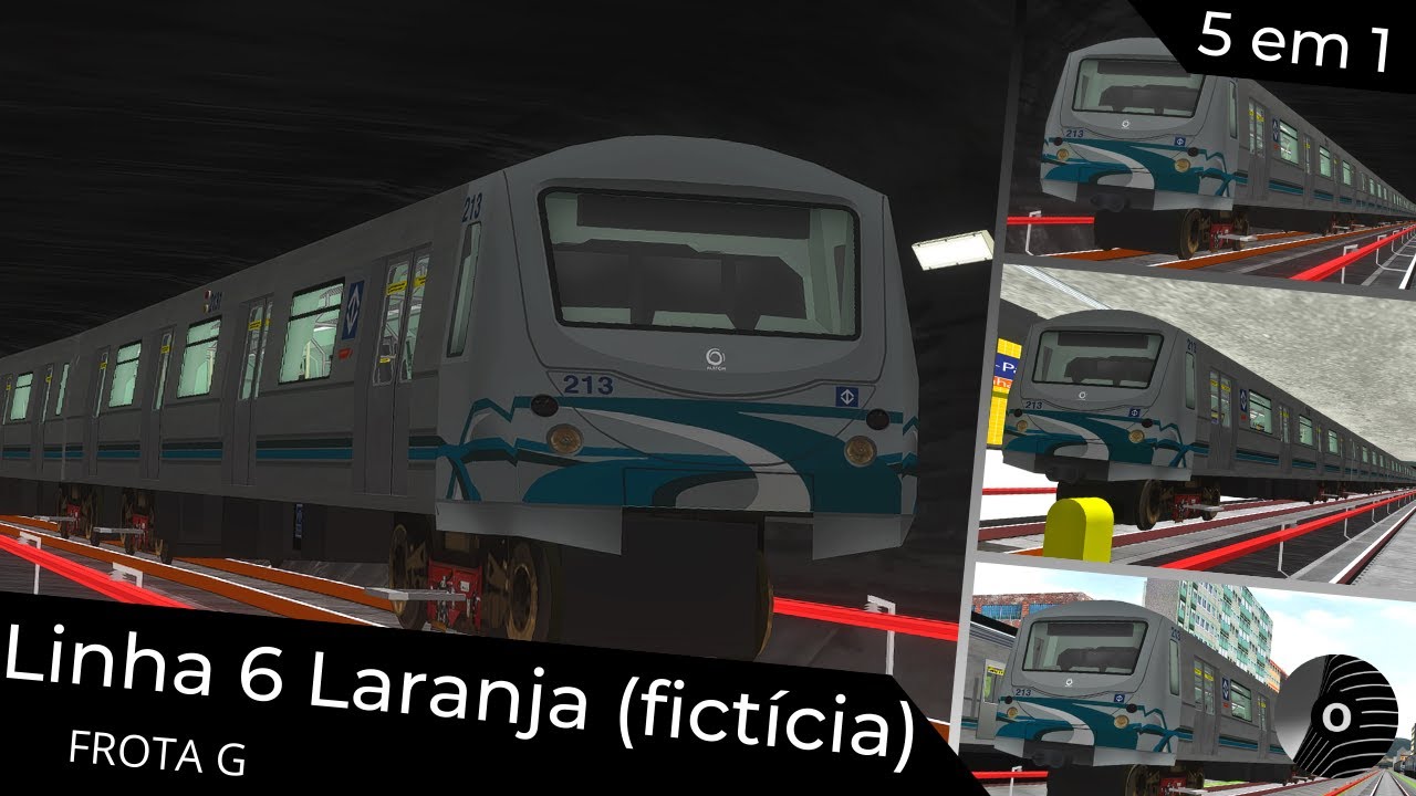 OpenBVE - LINHA 6 LARANJA (fic) com o TUE FROTA G da CMSP! Brasilândia X Cidade Líder