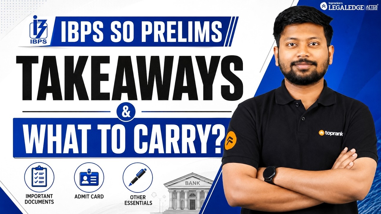 IBPS SO Prelims Exam: Important Documents & Last Minute Hacks
