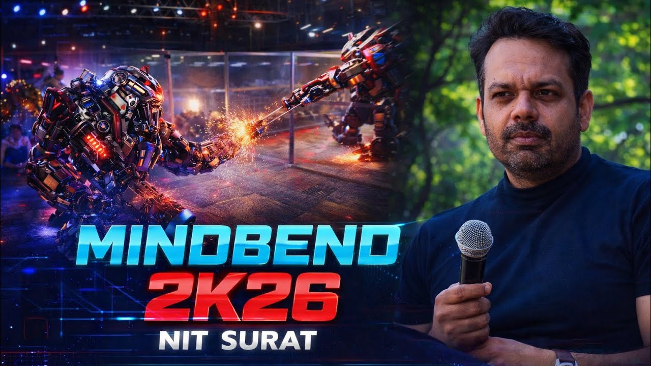 MINDBEND 2K26 | The Ultimate Tech & Robo Wars Fest at NIT Surat ⚡