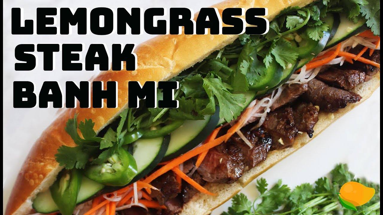 Lemongrass Steak Banh Mi Recipe (Vietnamese Steak Sandwich Recipe) // 베트남 스테이크 반미 샌드위치 만들기