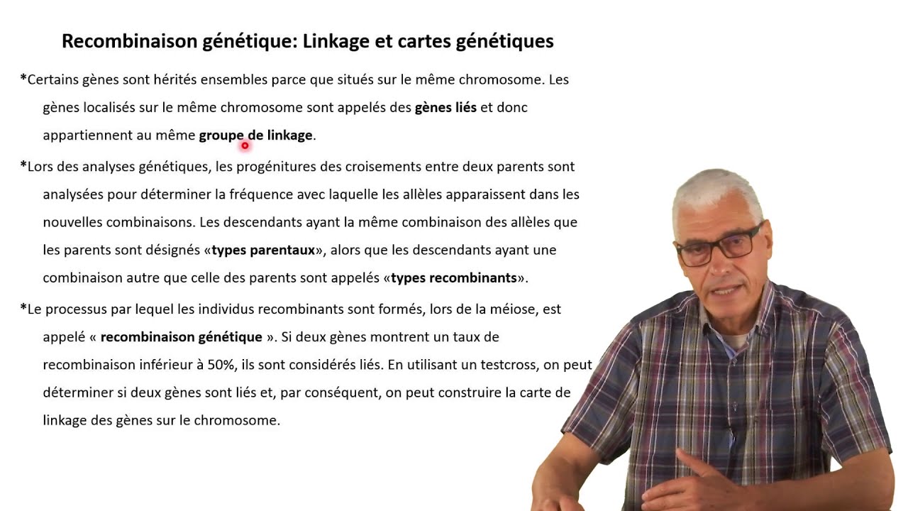 Cours N° 5: Génétique générale. V- Recombinaisons génétiques: Linkage et carte génétique