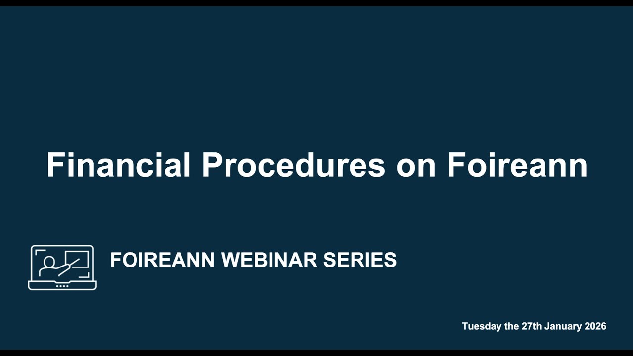 Financial Procedures Webinar - 27.01.26