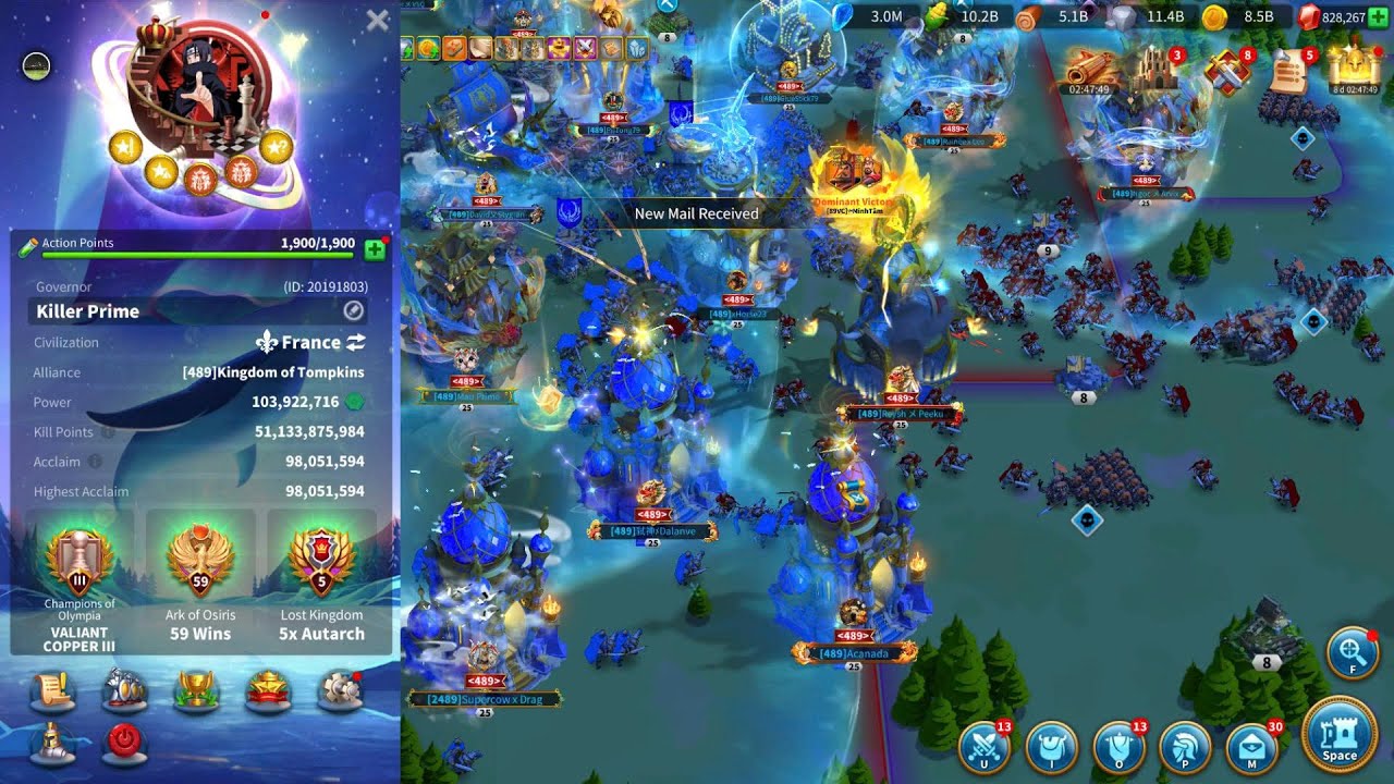 Killer 2489 | 2489, 1093, 2377, G5 kvk | Rise of Kingdoms