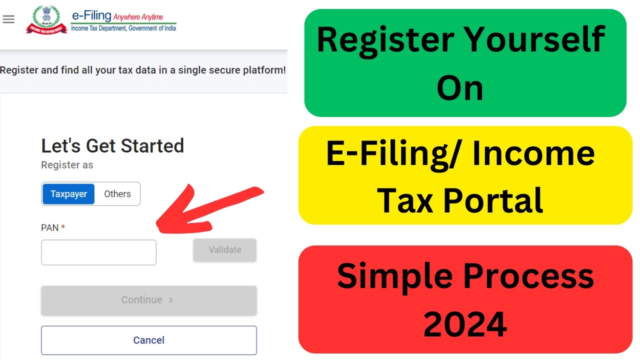 Learn How To Register on Income Tax / E-Filing Portal ? Income Tax Account Kaise Banaye