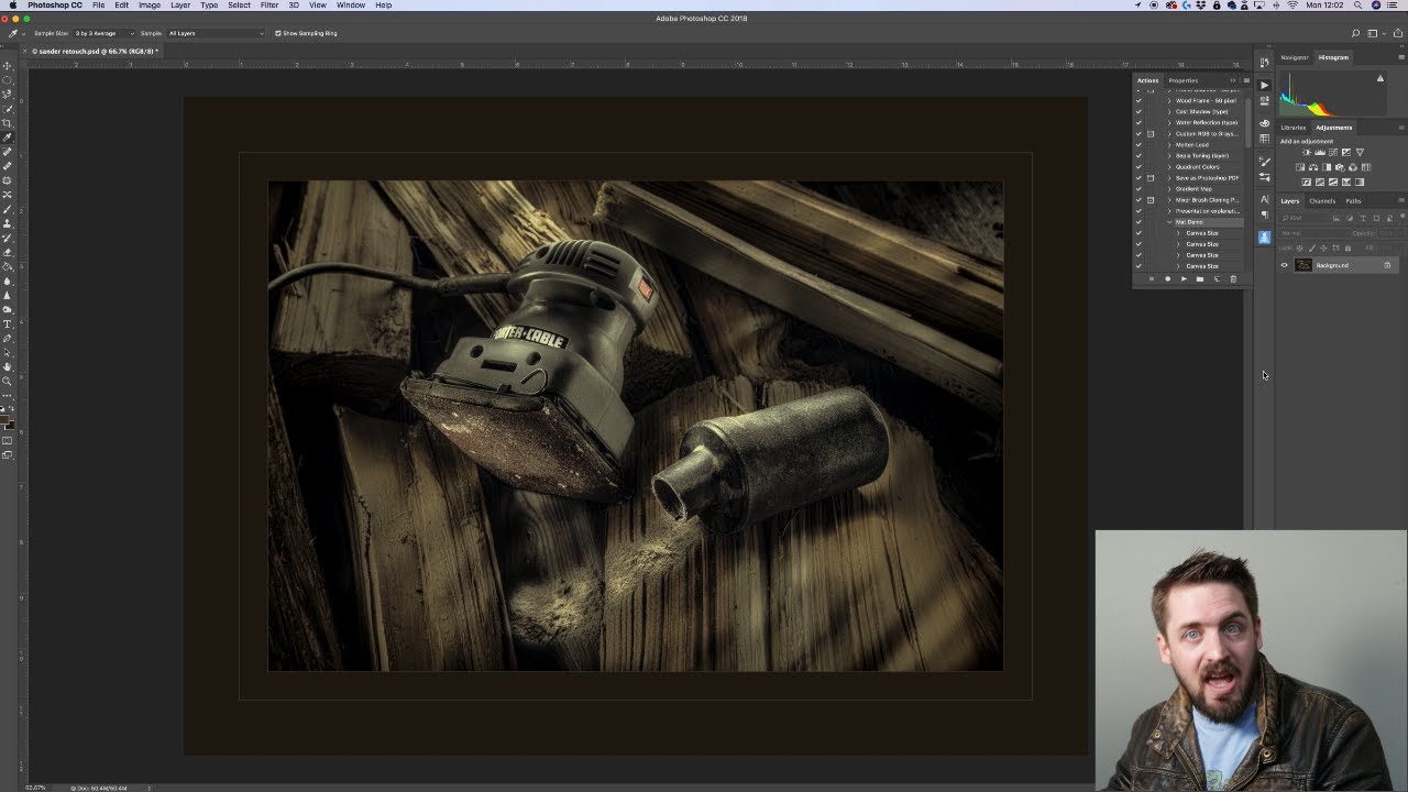 How to make a mat and border in Photoshop- Photoshop Phives