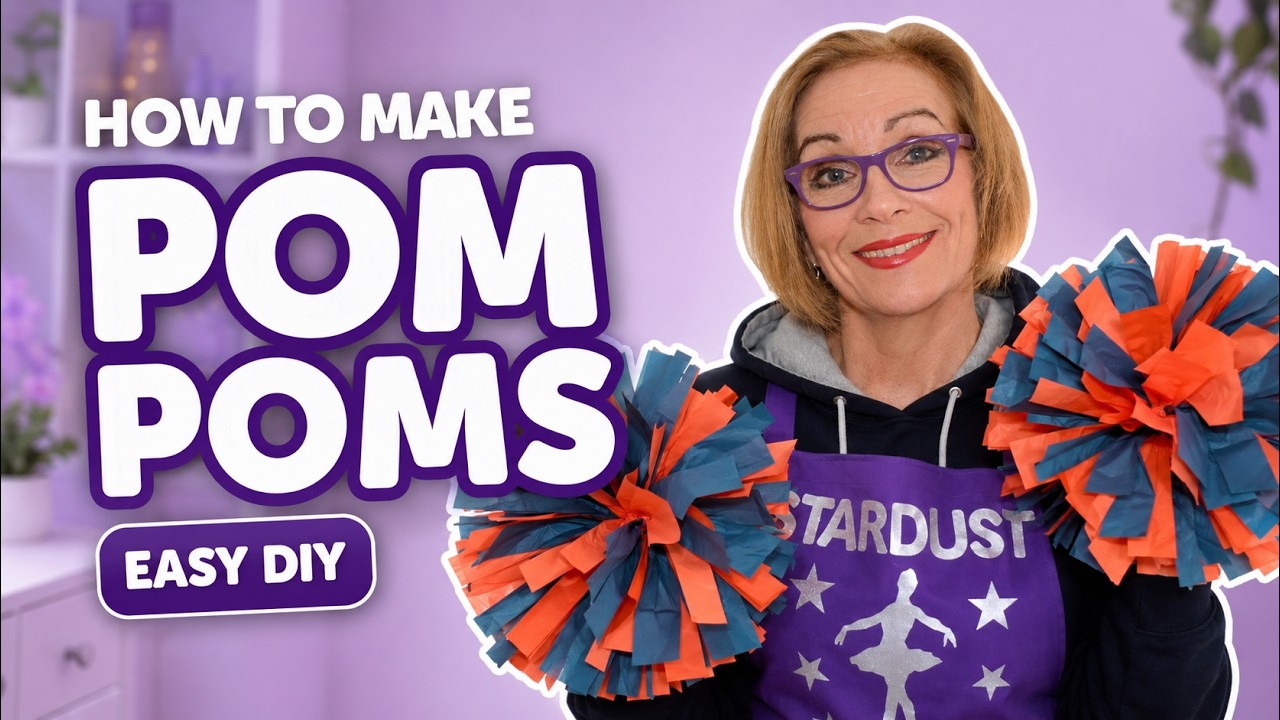 Make your own Pom Poms! Tutorial with Lynn from Stardust Dance Academy ★