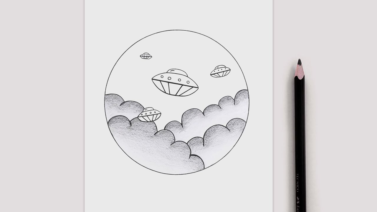 ⭐️ COMO DIBUJAR OVNIS | PASO A PASO
