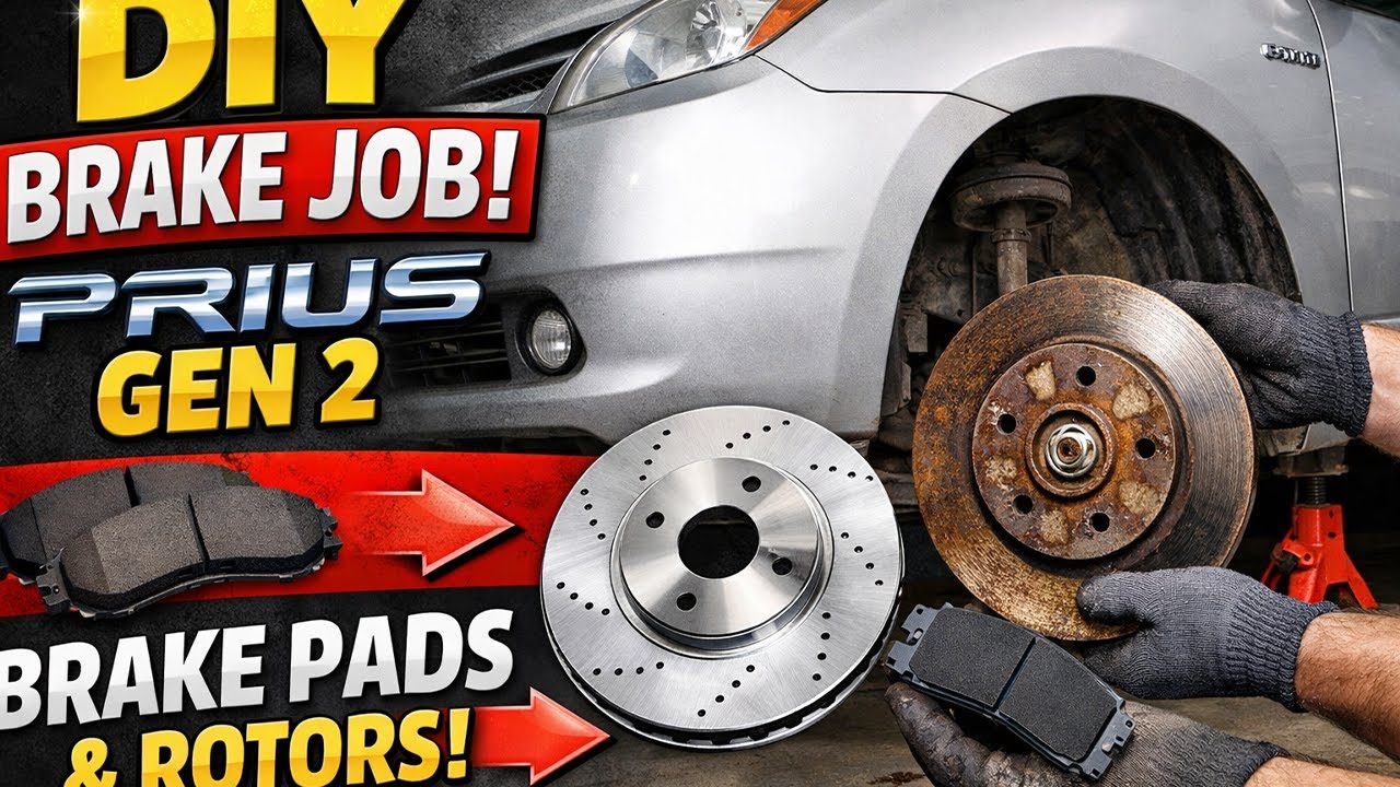 Замена тормозных колодок и дисков на Toyota Prius Gen 2
