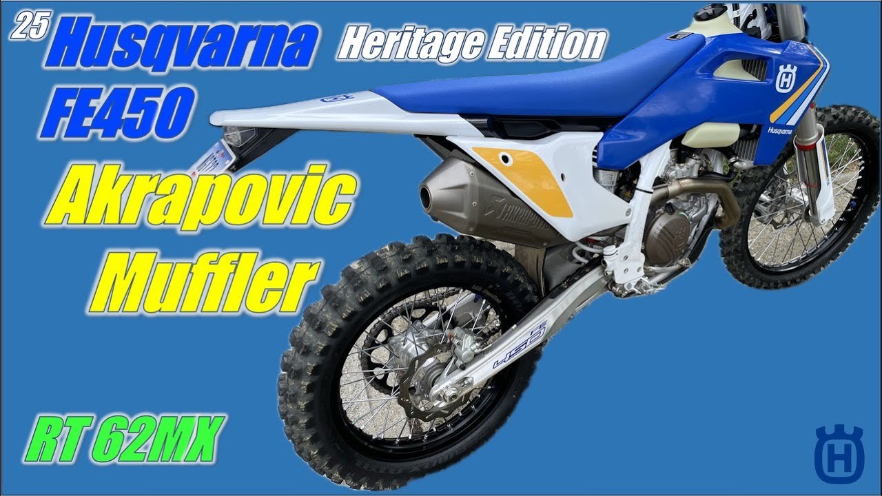 2025 Husqvarna FE450 Heritage Edition with Akrapovic Slip On Exhaust
